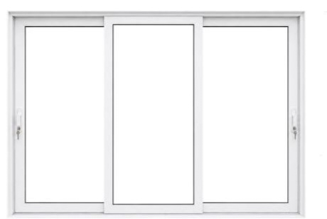 Puerta corrediza uPVC Serie 88 de 3 hojas